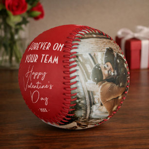 Für immer auf Ihrem Team Happy Valentine 2 Foto Baseball