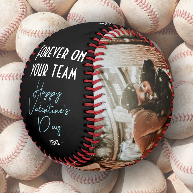 Für immer auf Ihrem Team Happy Valentine 2 Foto Baseball (Von Creator hochgeladen)