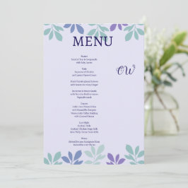 Für immer beginnt hier: Ein Hochzeitmenü Einladung