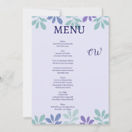 Für immer beginnt hier: Ein Hochzeitmenü Einladung