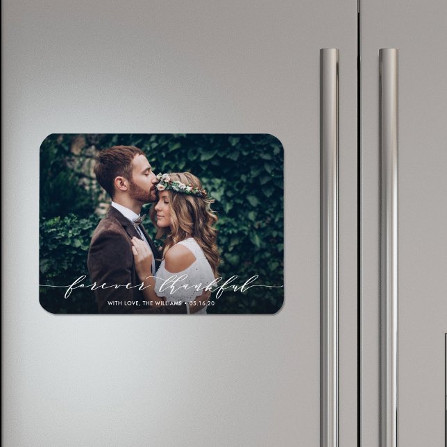 Für immer dankbar | Danke, Wedding Foto Magnet (Von Creator hochgeladen)
