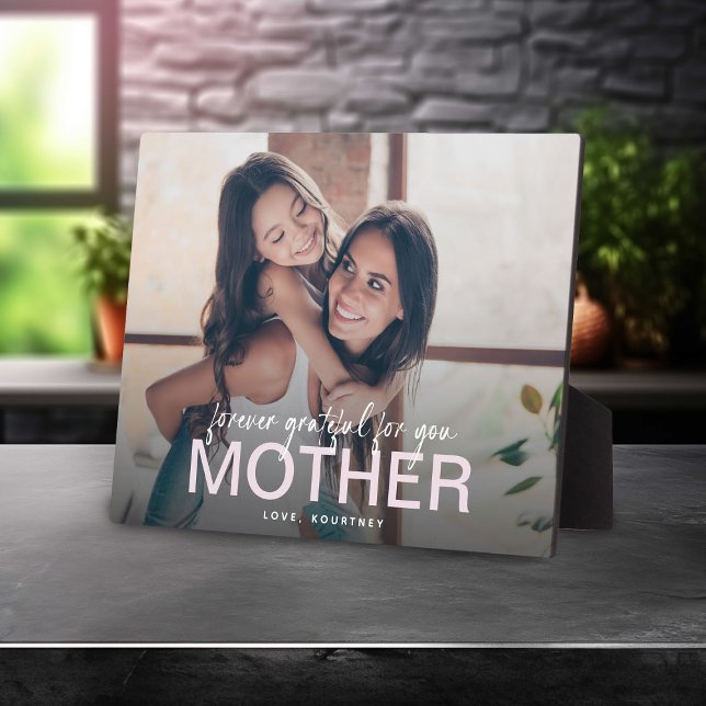 Für immer dankbar für die Mama Geschenk Foto Keepa Fotoplatte (Von Creator hochgeladen)