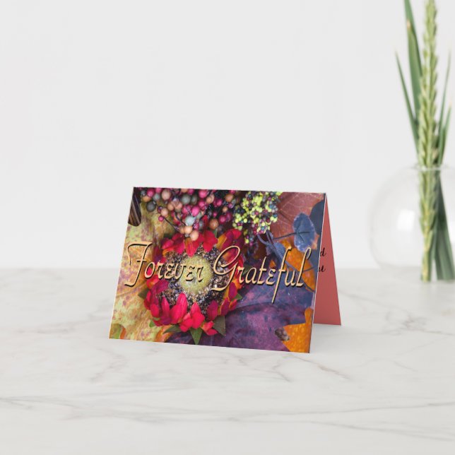 Für immer dankbar karte (Vorderseite)