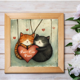 Für-Immer Dein Kitty Katze Kuscheln Poster Wandkun
