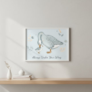 Für immer dein kleines Gössel Muttertagsgeschenk Poster