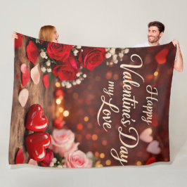 'Für immer dein Valentinstag'-Fleece-Decke Fleecedecke