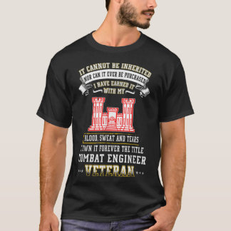 Für immer der Titel Kämpfer Ingenieur Veteran Day T-Shirt