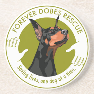 Für immer Dobes Logo-Untersetzer Untersetzer
