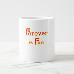 Für immer ein weißer Fan Jumbo-Tasse