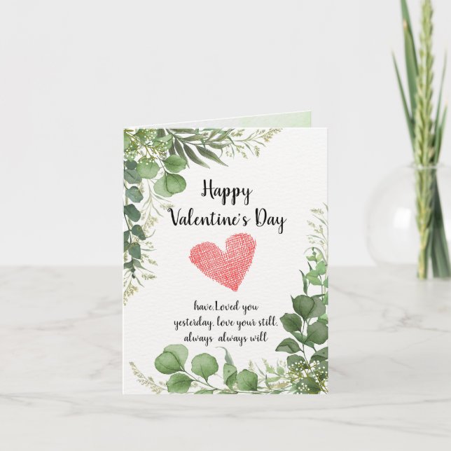 Für immer: Eine Valentinstag-Feier Einladung (Vorderseite)