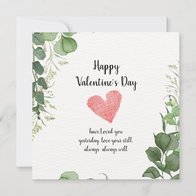 "Für immer: Eine Valentinstag-Feier" Save The Date (Vorderseite)