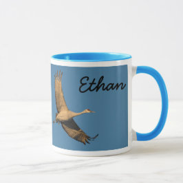 Für immer freier Krane im Flug personalisieren Nam Tasse