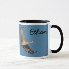 Für immer freier Krane im Flug personalisieren Nam Tasse
