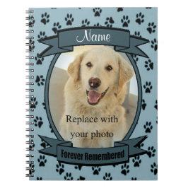 Für immer gedenken Heimtierverlust - Hund oder Kat Notizblock