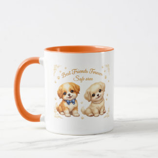 Für immer geliebter kleiner Begleiter Fluffy Puppy Tasse