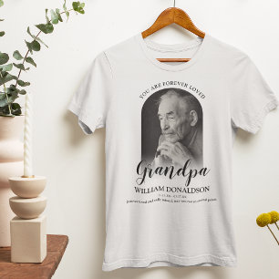 Für immer geliebter Opa   Foto-Erinnerungs-T-Shirt T-Shirt
