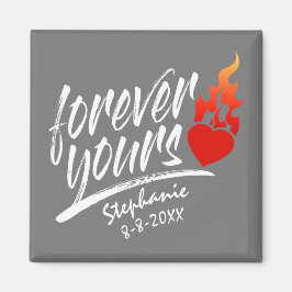 Für immer Ihr Individuelle Name Valentine | Magnet