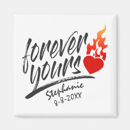 Für immer Ihr Individuelle Name Valentine | Magnet