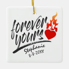 Für immer Ihr Individuelle Name Valentine | Orname Keramikornament