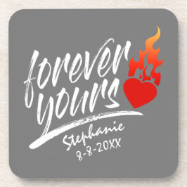 Für immer Ihr Individuelle Name Valentine | UNTERS Getränkeuntersetzer