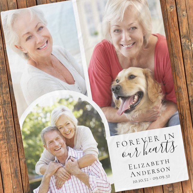 Für immer im Beileid des Herzens Fleecedecke (Von Creator hochgeladen)