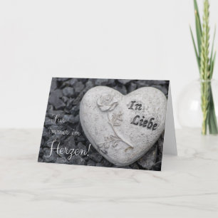 Für immer im Herzen - in Liebe! Karte