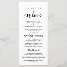 Für immer in der Liebe, moderne Hochzeitfeier Programm