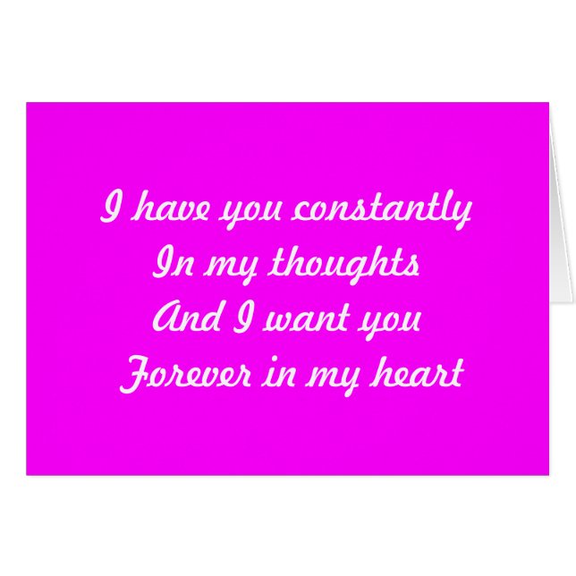 Für immer in meinem Herzen (Vorderseite (Horizontal))