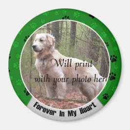 Für immer in meinem Herzen Hund oder Katzen-Gedäch Magnet