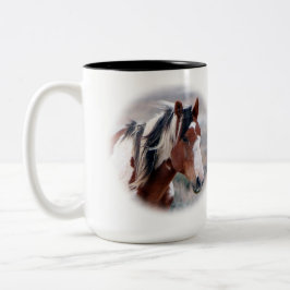 Für immer in meinem Herzen Zweifarbige Tasse