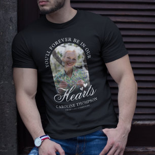 Für immer in unserem Foto zur Herzensbeerdigung T-Shirt