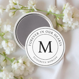 Für immer in unserem Hearts Funeral Memorial Moder Magnet