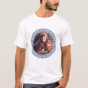 Für immer in unserem Hearts Modern Simple Custom F T-Shirt