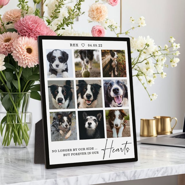 Für immer in unserem Hearts Pet Memorial Foto Coll Fotoplatte (Von Creator hochgeladen)