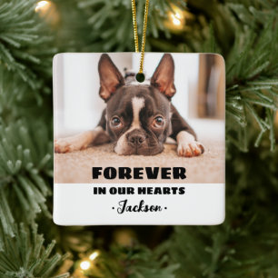 Für immer in unserem Hearts Pet Memorial Ornament