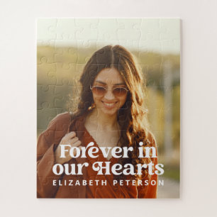 Für immer in unserem Hearts Simple Custom Foto Me