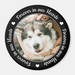 Für immer in unserem Herz Keepake Pet Memorial Hun Magnet