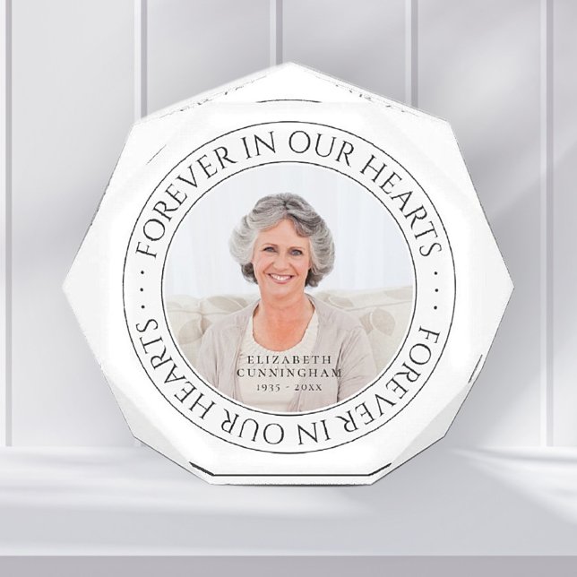 Für immer in unserem Herz Memorial Elegantes Foto (Von Creator hochgeladen)