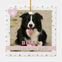 Für immer in unserem Herz Rainbow Bridge Pet Loss Keramikornament
