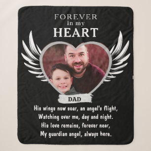 Für immer in unserem Herzen Angel Memorial Keepake Sherpadecke