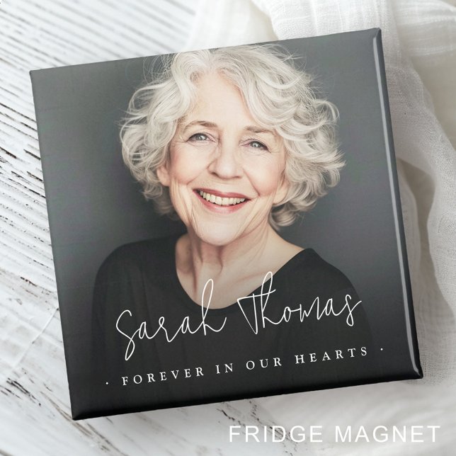 Für immer in unserem Herzen Beerdigungsdenkmal Küh Magnet (Forever in our hearts funeral memorial fridge magnet)