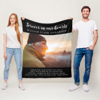 Für immer in unserem Herzen Foto Gedicht Tribut Bl