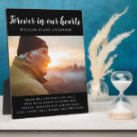 Für immer in unserem Herzen Foto Gedicht Tribut Fotoplatte<br><div class="desc">Schöne Foto Sake Sohle Plakette,  die "Forever in unseren Herzen" mit dem Foto,  Namen und Gedicht Ihres Liebsten.</div>