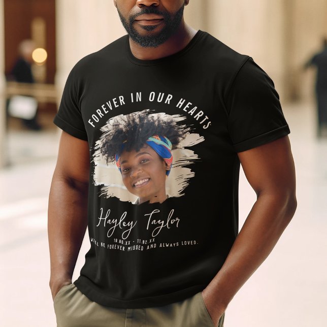 Für immer in unserem Herzen | Gedenkstätte für geb T-Shirt (Von Creator hochgeladen)