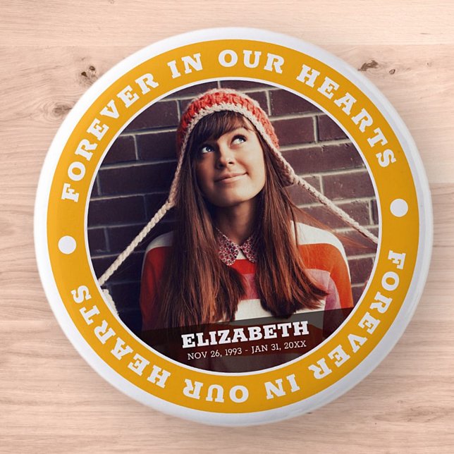 Für immer in unserem Herzen Modernes Foto mit indi Button (Von Creator hochgeladen)