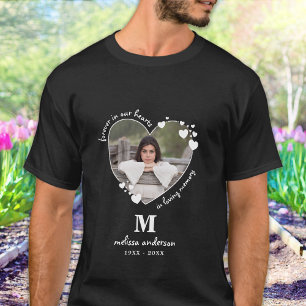 Für immer in unserem Herzen Personalisiertes Foto  T-Shirt
