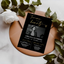 Für immer in unserem Herzen Schwarzes Gold Beerdig