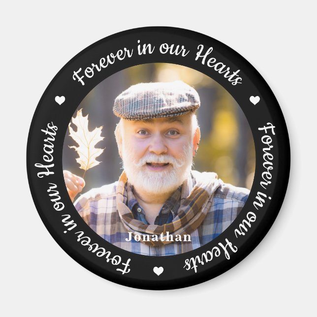 Für immer in unserem Memorial für das benutzerdefi Magnet (Vorne)