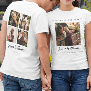 Für immer in unseren Herzen   5 Foto-Collage   Ged T-Shirt