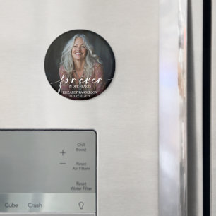 Für immer in unseren Herzen Foto-Gedenkmagnet Magnet